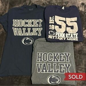 LOT of Penn State Men’s Hockey Tee’s Size M & L